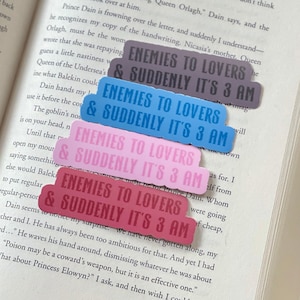 Enemies to Lover Sticker, Book Lover Merch, Book Trope Sticker, Kindle Sticker, Bookish Stickers, Book Accessories, Kindle Accessories