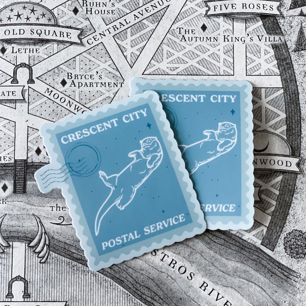 Crescent City Postal Service Sticker, Kindle Sticker, Bookish Sticker, Book Sticker, Kindle Sticker, Book Lover, Sarah J Maas, Smut