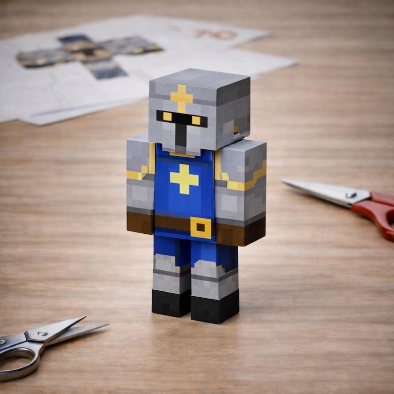 Minecraft Style Characters Models Voxel Papercraft Bundle – Minecraft Style Character Set, DIY Paper ...