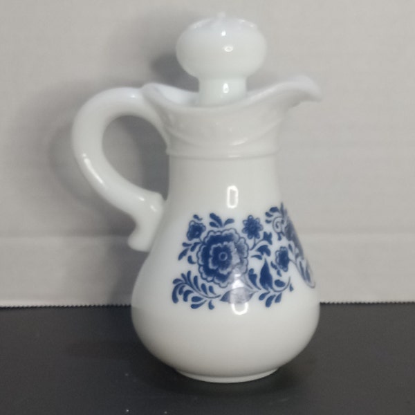 1970's Avon Milk Glass Pitcher with Stopper