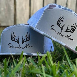 Simple Man Embroidered Hat, Father&#39;s Day Gift, Teen gift or hunter, Hunting Season Hat, gift for dad, Snapback Hat, Richardson Trucker Hat