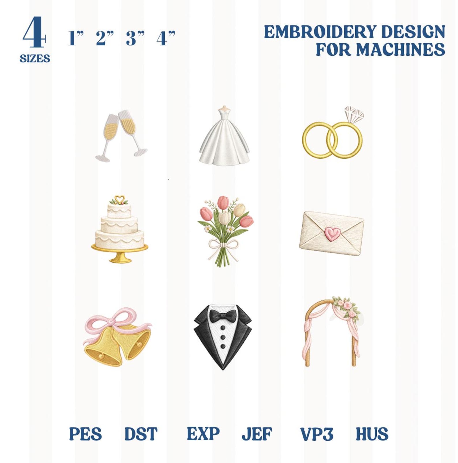Wedding Machine String Mini Wedding Embroidery Design Bundle, Bride Groom Engagement Wedding ...