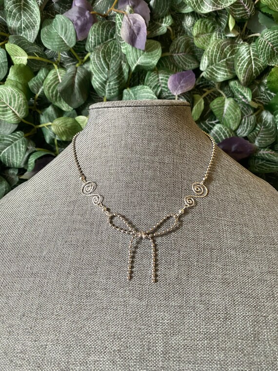 ネックレス・ペンダント Ball Chain Bow Necklace Ball Chain Bow Necklace - Etsy
