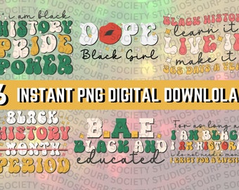 Black History PNG bundle , black history PNG , Black history month png , African American png , Digital Download, Black History PNG