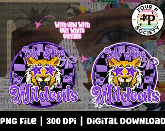 Somos la mascota de los Wildcats PNG, gatos salvajes de moda, gatos salvajes maravillosos, camisa con espíritu de los Wildcats PNG, descarga digital