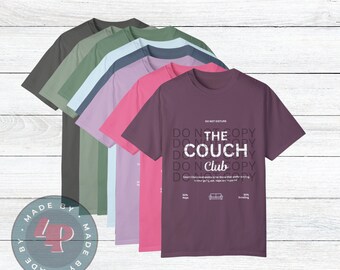Comfort Colors Couch Club Shirt, couch club, comfort colors, club shirt
