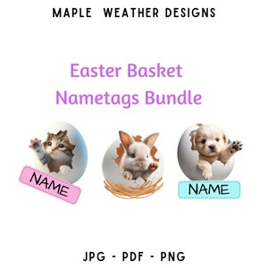 Easter Png Easter Egg Png Easter Bunny Png Spring Png 3D Easter Png Bunny Png Kitten Png Puppy Png Easter Bundle Sublimation Png Printer Png