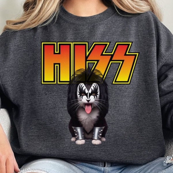 HISS Cat Png Kiss Band Parody Png Gene Simmons is Rock Royalty Png Kiss Shirt Png The Demon Png Pdf Classic Kiss Sublimation Png Printer Png