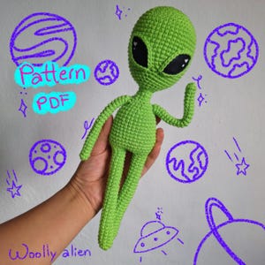 Pattern alien amigurumi crochet