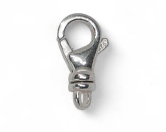 Swivel Lobster Clasp, Sterling Silver (6x13.5mm)