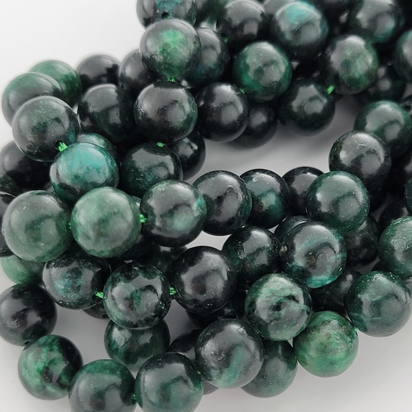 Emerald Top Quality Natural Smooth Round Beads Natural Stone 8mm green beryl