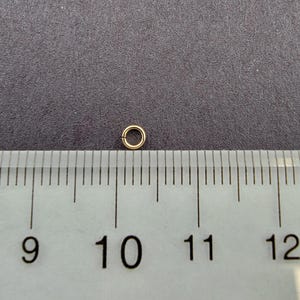 Jump Rings Open/Split, 14k Gold-Filled, 24 Gauge, 3mm - 25 Pcs for Permanent Jewelry - Real Gold-Filled Not Plated