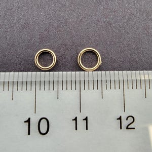 Jump Rings - Open/Split, 14k Gold-Filled, 20 Gauge, 4mm 5mm - 25 Pcs for Permanent Jewelry - Real Gold-Filled