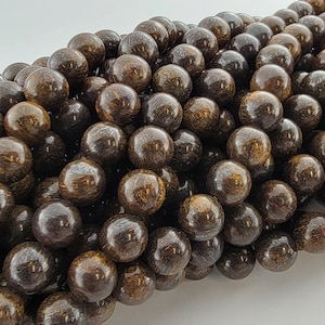 Bronzite Beads Bronze Gemstone Beads Natural Smooth Round Beads 4mm 6mm 8mm 10mm enstatite beads