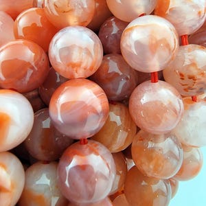 nanhong agate south red agate china natural beads stone 6mm 8mm 10mm transparent wholesale DIY bulk loose beautiful gemstone semiprecious real untreated