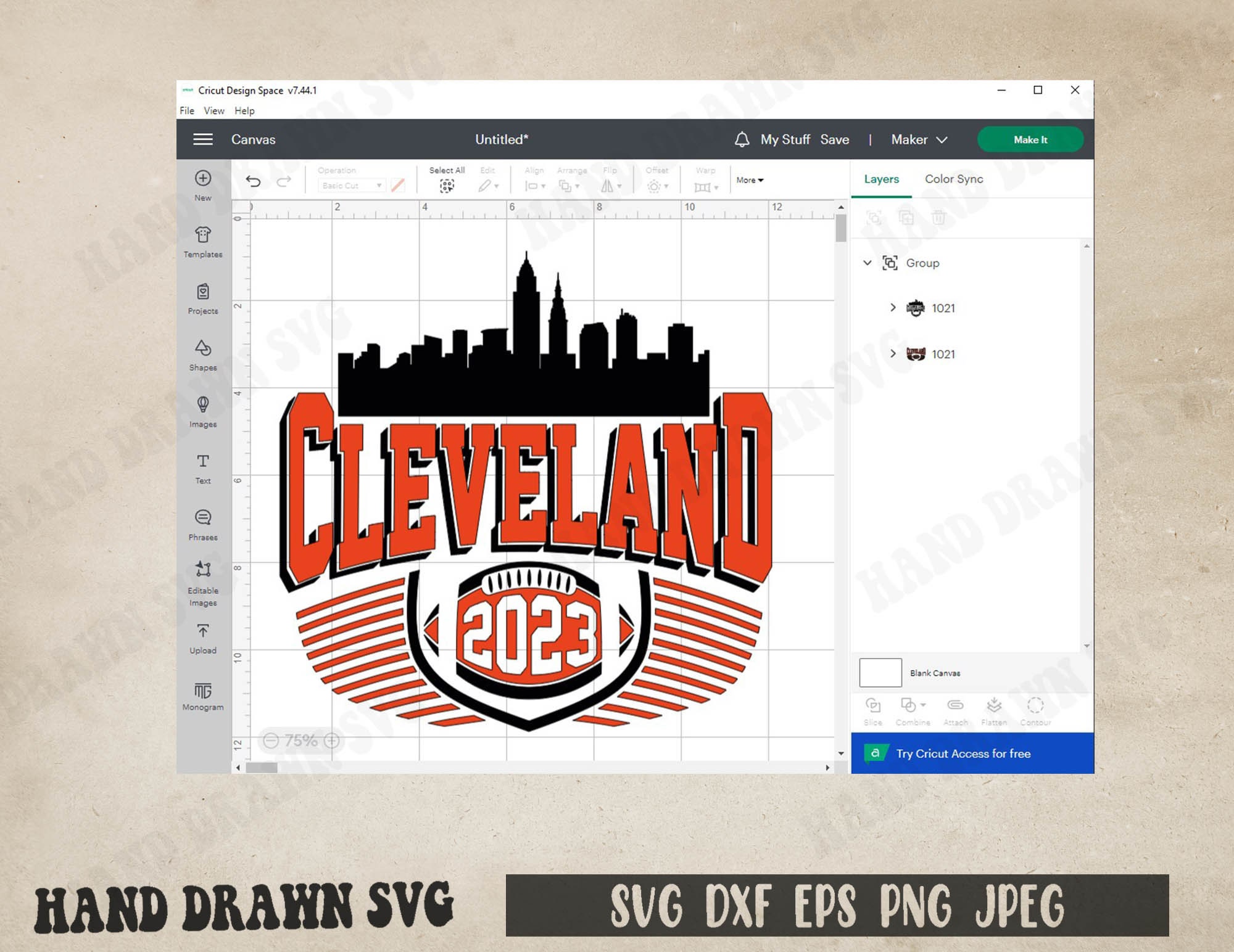 Cleveland City Svg, Cleveland Png, Cricut File, Silhouette Dxf ...