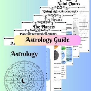 Guía de astrología/Guía para principiantes de astrología/Guía del zodíaco/Guía digital