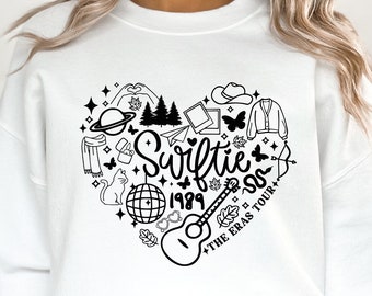 Swif t ie Heart svg , Eras Tour Digital file, Retro, SVG, Png, Albums , Adult