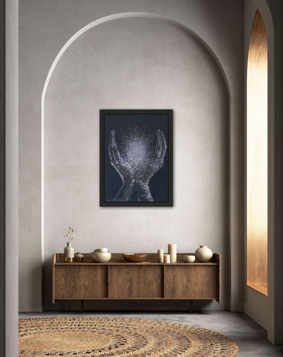 Abstract Wall Art Shine Wall Art Rhinestones Wall Luxury Etsy UK