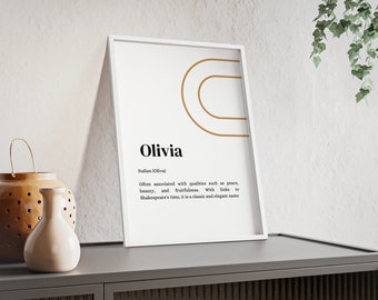 Olivia Name Origin and Meaning Print