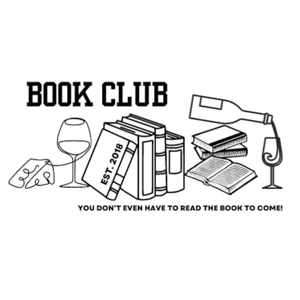 Book Club and Wine Logo