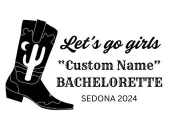 Western Bachelorette-logo: volledig aanpasbaar