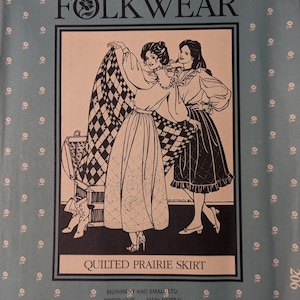 Folkwear 206 Quilted Prarie Skirt complete pattern