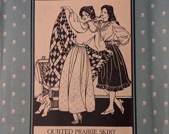 Folkwear 206 Quilted Prarie Skirt Complete Pattern