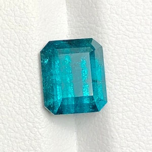 Natural blue Tourmaline Faceted Stone originated from Afghanistan.