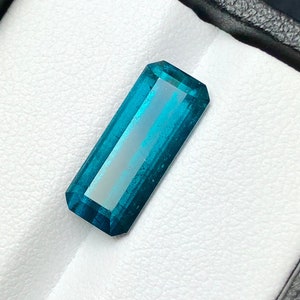 5 carats Natural blue Tourmaline Faceted Stone originated from Afghanistan.