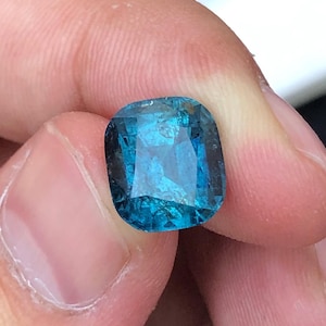5.9 carats Natural  blue  faceted Tourmaline  originated from Afghanistan