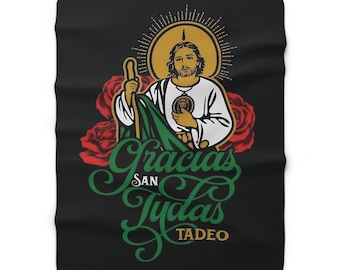 San Judas Tadeo, St. Jude The Apostle Mexican Blanket, Judas Thaddaeus, Catholic Gift, Saint Judas / Jude Religious Gift, Cobija Mexicana