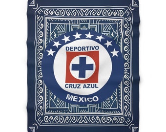 Cruz Azul Sherpa Fleece Blanket / Cobija Mexicana Liga MX | Christmas Gift | Regalo para Navidad , Lightweight Blanket