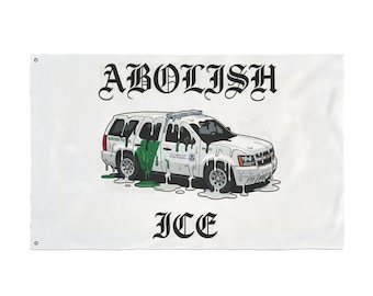 Abolish ICE, Pro Immigration, Chinga Tu Migra, Human Rights Political Activism, Anti Maga, No Human is Illegal, Double Sided Flag, No Kings