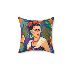 Frida Khalo Spun Polyester Square Pillow