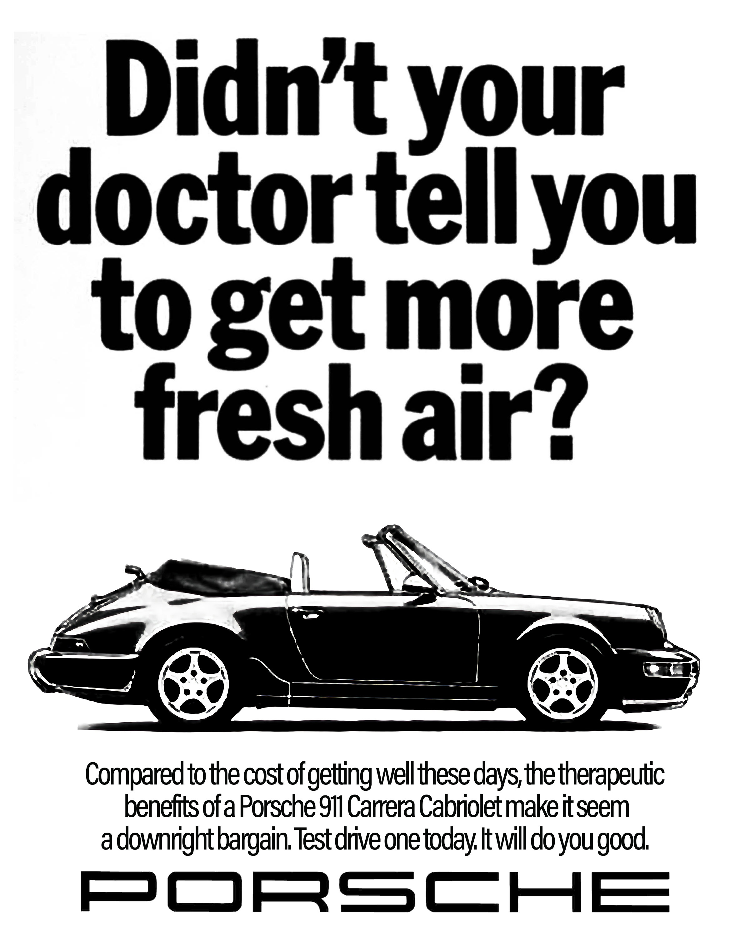 Porsche 911 Cabriolet Doctor Fresh Air Poster 8