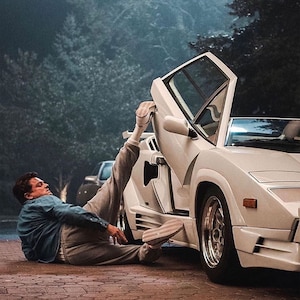 The Wolf of WallStreet Lamborghini Countach Leonardo Dicaprio Margot Robbie Ferrari Testarossa 8x10 Poster Print Sports Car Movie Wall Art