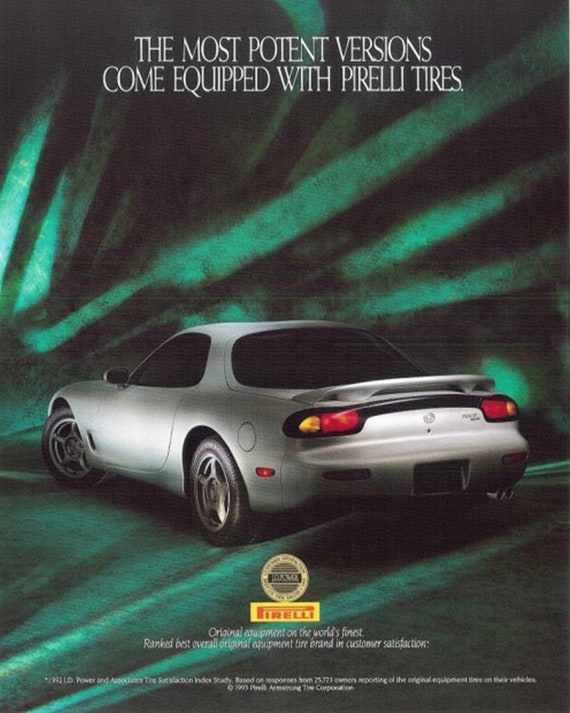 非売品★宣伝用★toyoタイヤ 美女 サイン入り マツダ RX7 ポスター 非売品☆宣伝用☆toyoタイヤ 美女 サイン入り マツダ RX7 ポスター