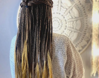 Brown Ombre Viking Braids | DE Dreadlock Extensions