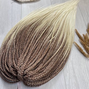 White Blonde Knotless Braids, Viking dread extension, Blond braids and dreads, Boho Wavy Locks for Festival or Rave DPWH
