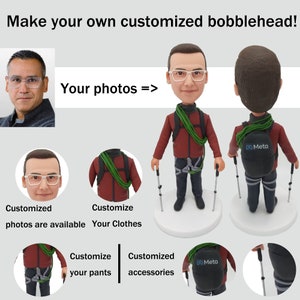 Custom father bobbleheads,personalised men's custom 3D statues,romantic gifts for husbands bobbleheads,best gift ideas for anniversary gifts image 5