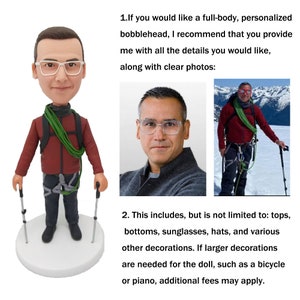 Custom father bobbleheads,personalised men's custom 3D statues,romantic gifts for husbands bobbleheads,best gift ideas for anniversary gifts image 6