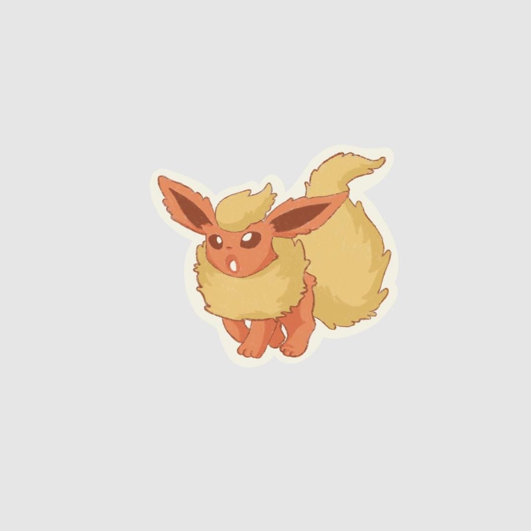Flareon / Waterproof Sticker - Etsy