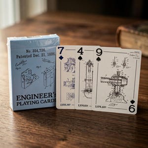 Engineer's Poker Deck Bundle: Technical Patent Art Cards