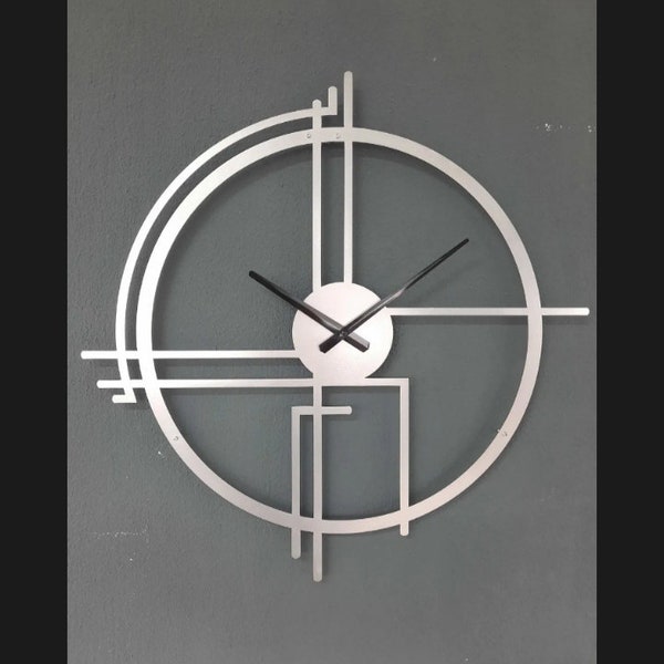 Metal Wall Clock, Modern Wall Clock, Wall Decor,Home Decor,Wall Clock Gifts,Unique Clock,lack Wall Clock, Silver Wall Clock, Gold Wall Clovk