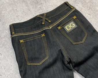 Vintage Dolce und Gabbana Jeans Größe 40 schwarz Womens Lampo Reißverschluss