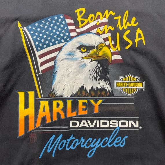 Vtg Harley Davidson Shirt 1986 XL USA Single Stit… - image 6