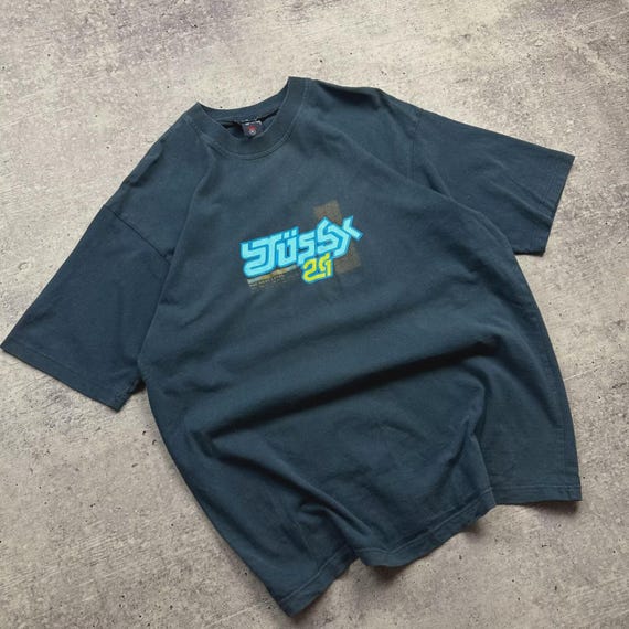 Vintage 00s Bjork Stussy T Shirt Size Medium Blue - Etsy