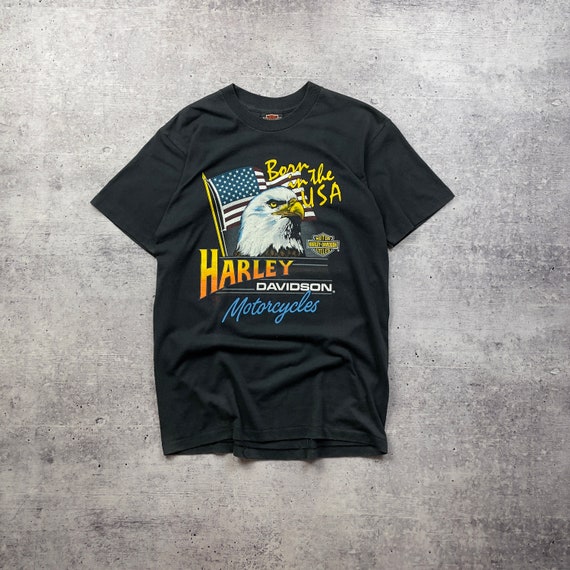 Vtg Harley Davidson Shirt 1986 XL USA Single Stit… - image 1