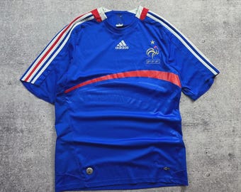 Camiseta vintage de la selección francesa de Adidas, talla M para hombre.